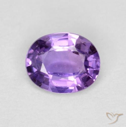 0.40ct Naturale Viola medio Zaffiro, Ovale, VVS-VS