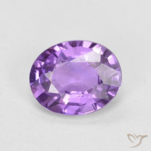 0.51ct Naturale Viola rosa medio Zaffiro, Ovale, VVS-VS