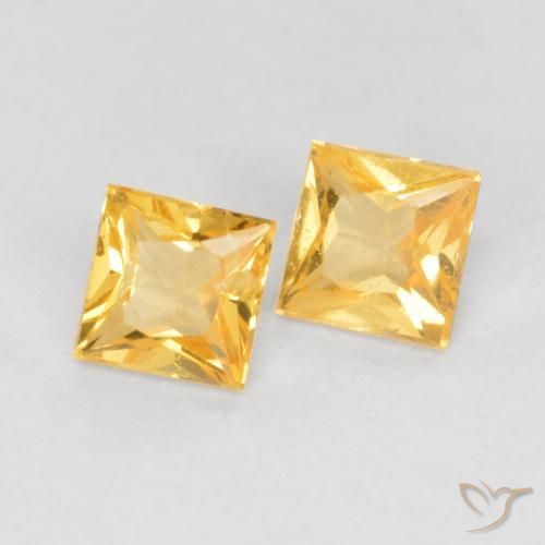 Gemme di Zaffiro Top Oro naturale da 0.50 ct, Quadrato, VS