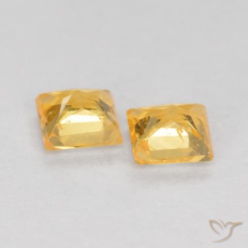 Gemme di Zaffiro Top Oro naturale da 0.50 ct, Quadrato, VS