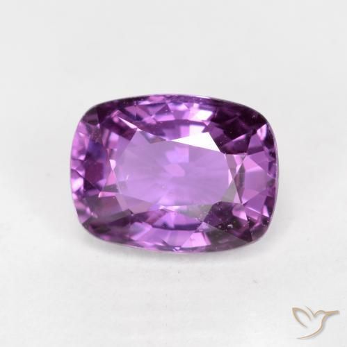 Zaffiro Viola elettrico naturale da 1.34 ct, Cuscino, VS
