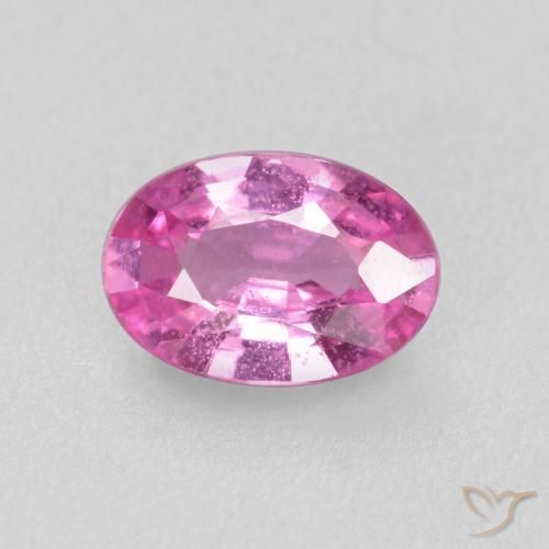 0.51ct Naturale Viola medio Zaffiro, Ovale, VS-SI