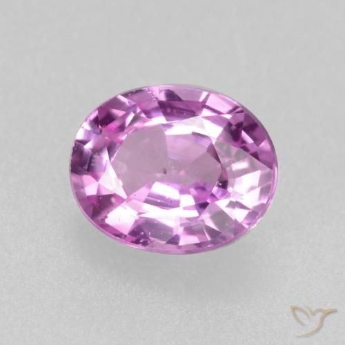 0.45ct Naturale Rosa violetto Zaffiro, Ovale, VS