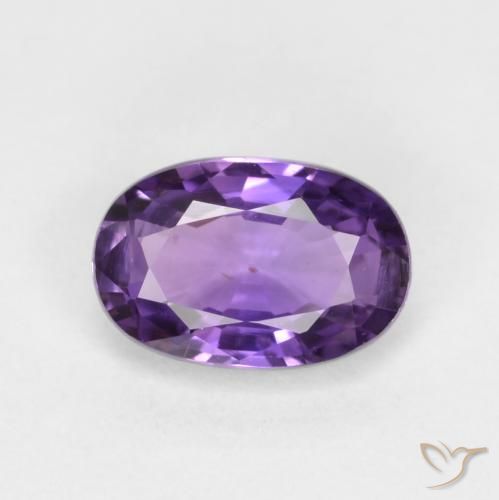0.47ct Naturale Rosa Viola Zaffiro, Ovale, VS