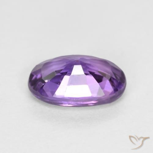 Zaffiro Rosa Viola naturale da 0.47 ct, Ovale, VS