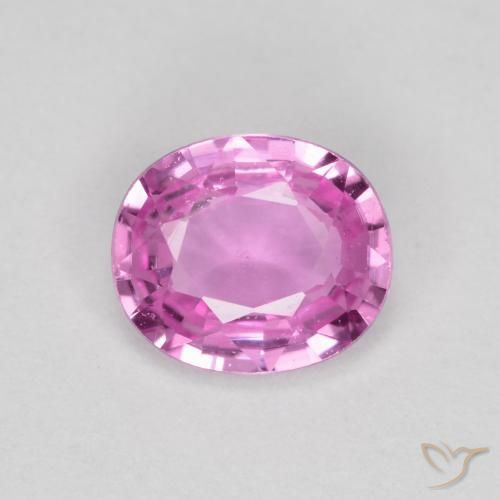 Zaffiro Viola-Rosa naturale da 0.63 ct, Ovale, VS