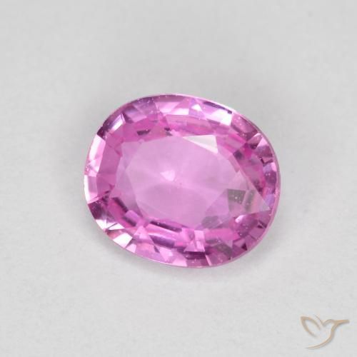Zaffiro Viola-Rosa naturale da 0.63 ct, Ovale, VS