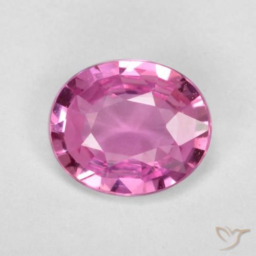 0.66ct Naturale Viola-Rosa Zaffiro, Ovale, VS