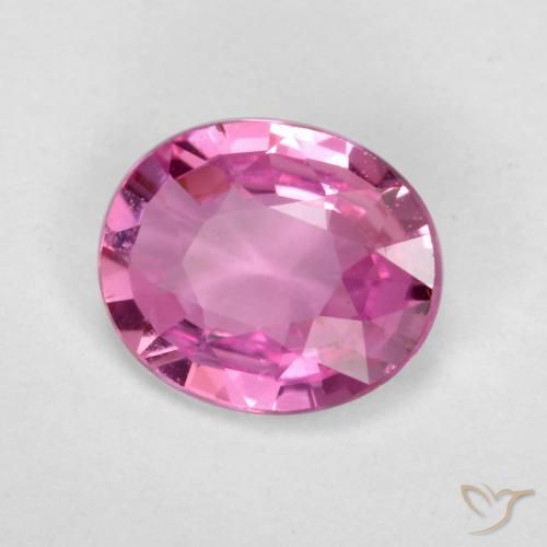 Zaffiro Viola-Rosa naturale da 0.66 ct, Ovale, VS