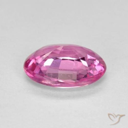 Zaffiro Viola-Rosa naturale da 0.66 ct, Ovale, VS