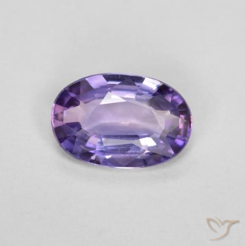 0.40ct Naturale Viola-Rosa Zaffiro, Ovale, VS