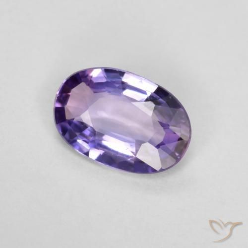 Zaffiro Viola-Rosa naturale da 0.40 ct, Ovale, VS