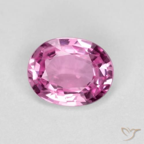 0.39ct Naturale Rosa intenso Zaffiro, Ovale, VVS-VS