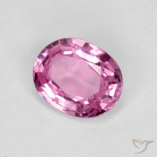 Zaffiro Rosa intenso naturale da 0.39 ct, Ovale, VVS-VS