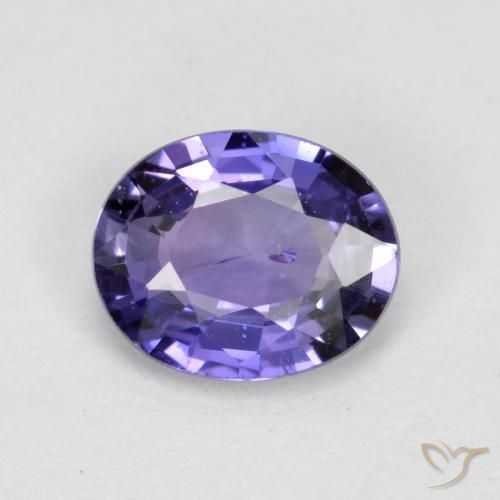 0.47ct Naturale Viola scuro Zaffiro, Ovale, VS-SI