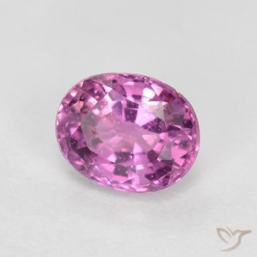 Zaffiro Rosa violetto naturale da 0.48 ct, Ovale, VS