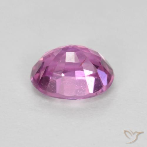Zaffiro Rosa violetto naturale da 0.48 ct, Ovale, VS