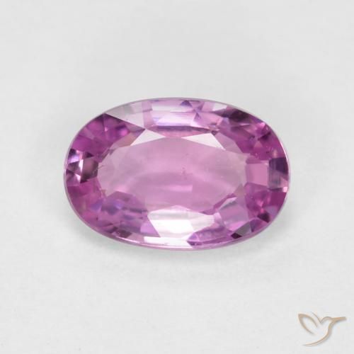 0.44ct Naturale Viola-Rosa Zaffiro, Ovale, VS