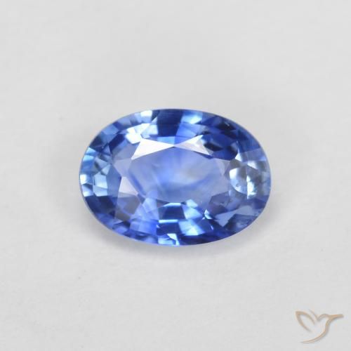 0.54ct Naturale Blu scuro medio Zaffiro, Ovale, VS