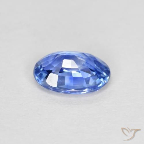 Zaffiro Blu scuro medio naturale da 0.54 ct, Ovale, VS
