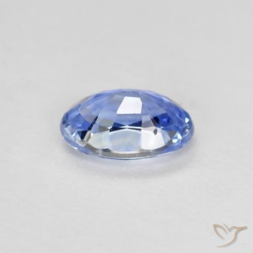 Zaffiro Blu pastello naturale da 0.51 ct, Ovale, VVS-VS