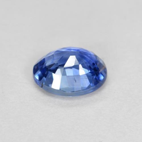 Zaffiro Blu scuro medio naturale da 0.67 ct, Taglio ovale, VS-SI