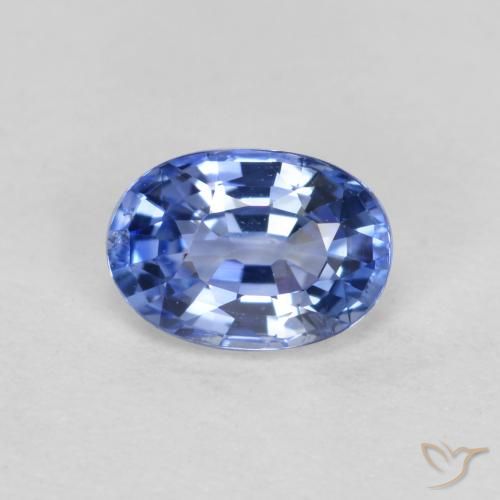 0.55ct Naturale Blu scuro medio Zaffiro, Ovale, VVS-VS
