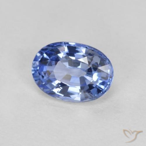 Zaffiro Blu scuro medio naturale da 0.55 ct, Ovale, VVS-VS