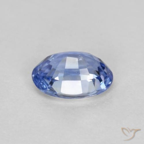 Zaffiro Blu scuro medio naturale da 0.55 ct, Ovale, VVS-VS
