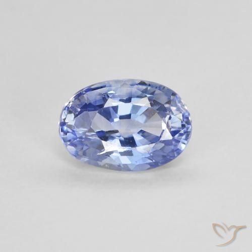 0.62ct Naturale Blu pastello Zaffiro, Ovale, VVS-VS
