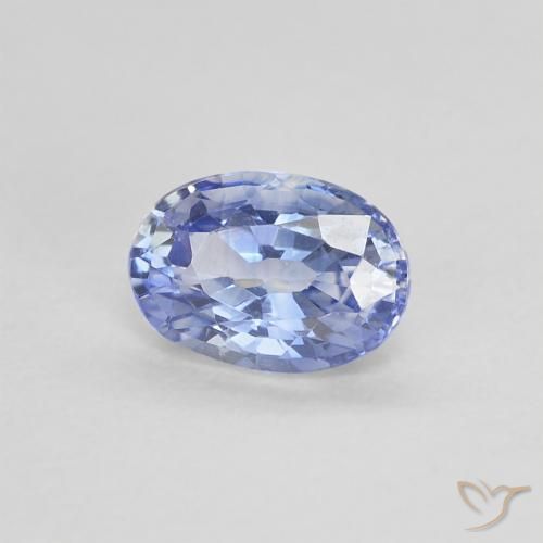 Zaffiro Blu pastello naturale da 0.62 ct, Ovale, VVS-VS