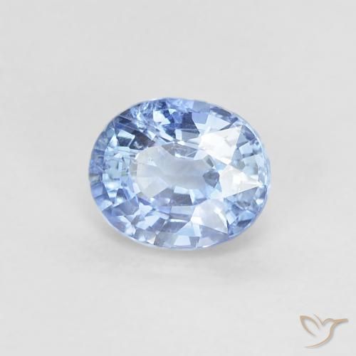 Zaffiro Blu pastello naturale da 0.51 ct, Ovale, VS-SI