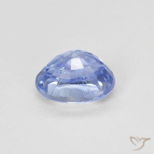 Zaffiro Blu pastello naturale da 0.51 ct, Ovale, VS-SI