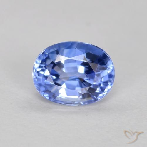 0.50ct Naturale Blu scuro Zaffiro, Ovale, VVS-VS