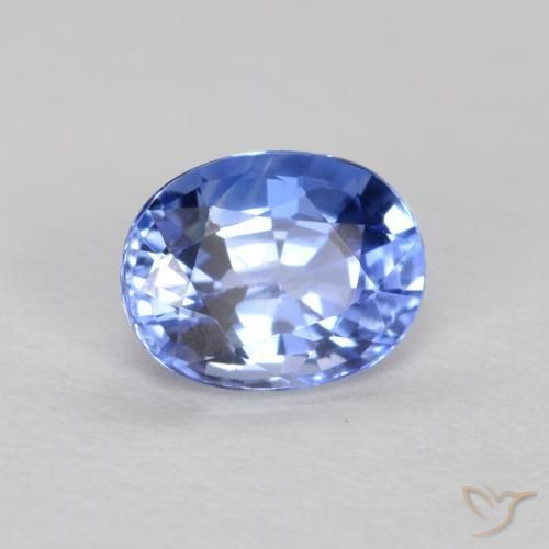 Zaffiro Blu scuro naturale da 0.50 ct, Ovale, VVS-VS