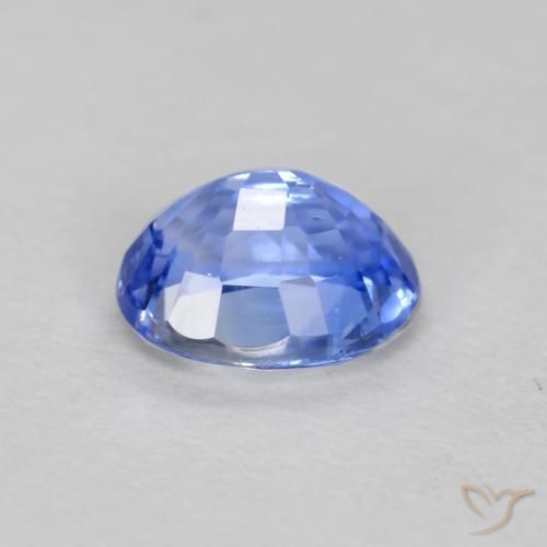 Zaffiro Blu scuro naturale da 0.50 ct, Ovale, VVS-VS