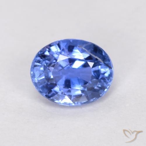 0.52ct Naturale Azzurro Zaffiro, Ovale, SI