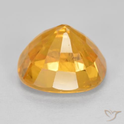 Zaffiro Arancio medio-chiaro naturale da 5.00 ct, Cuscino, VS-SI