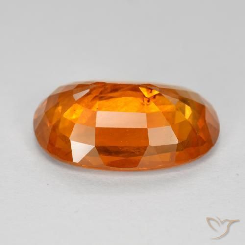 Zaffiro Arancio Medio naturale da 6.78 ct, Ovale, VS-SI