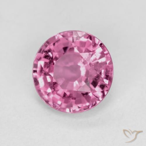 Zaffiro Viola medio naturale da 0.55 ct, Rotondo, VS-SI