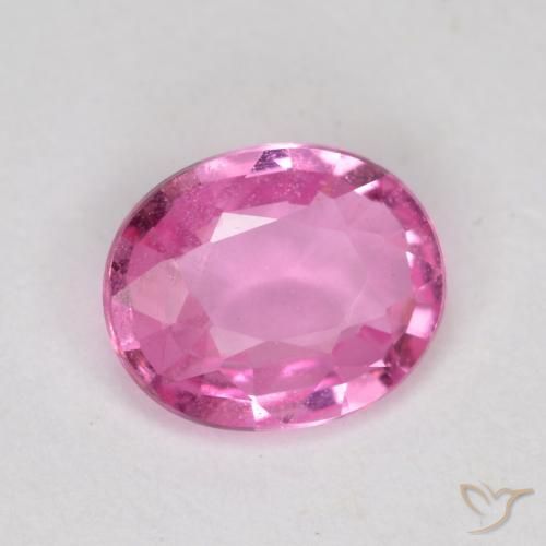 Zaffiro Rosa porpora reale naturale da 0.70 ct, Ovale, VS-SI