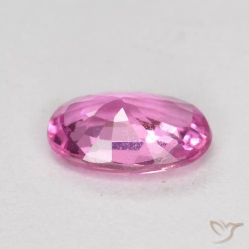 Zaffiro Rosa scuro naturale da 0.60 ct, Ovale, VS-SI