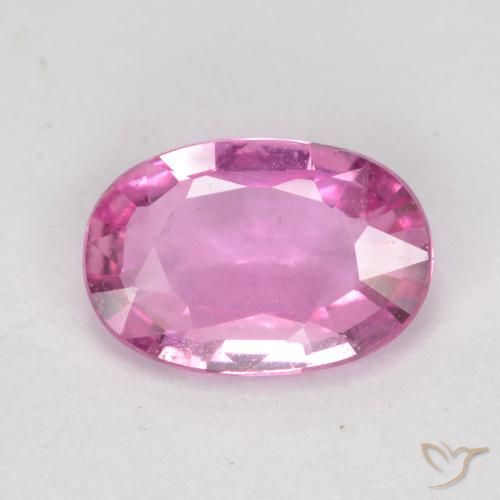 0.66ct Naturale Viola rosato brillante Zaffiro, Ovale, VS-SI
