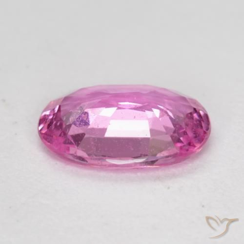 Zaffiro Viola rosato brillante naturale da 0.66 ct, Ovale, VS-SI
