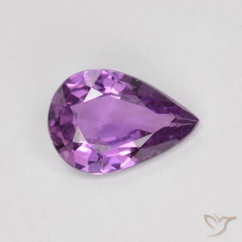 0.47ct Naturale violaceo Zaffiro, Forma a pera, VS
