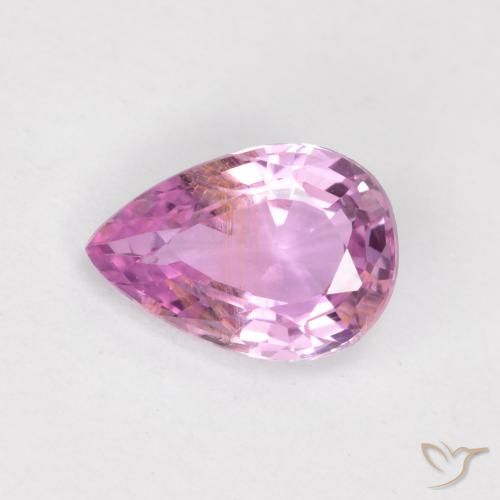 0.59ct Naturale Rosa chiaro Zaffiro, Forma a pera, VS