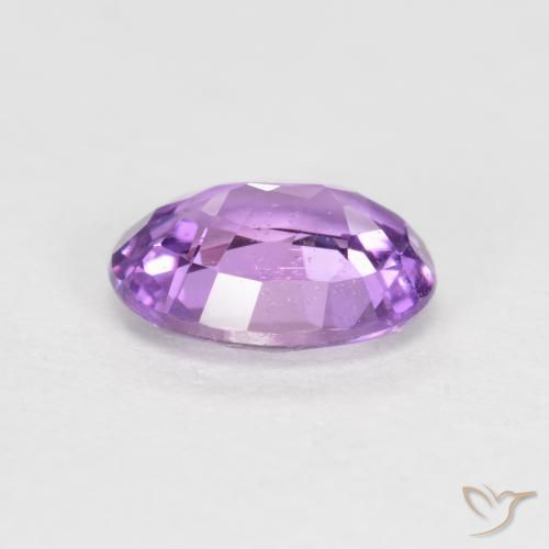 Zaffiro Viola medio naturale da 0.70 ct, Ovale, VS