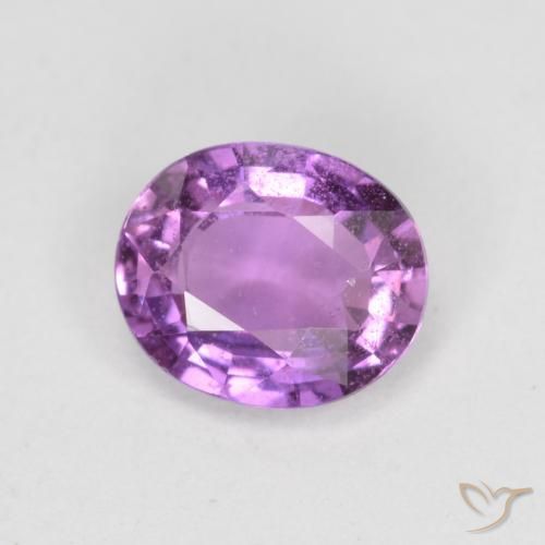 0.72ct Naturale Viola elettrico Zaffiro, Ovale, VS-SI