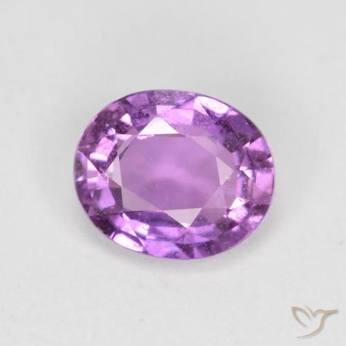 Zaffiro Viola elettrico naturale da 0.72 ct, Ovale, VS-SI