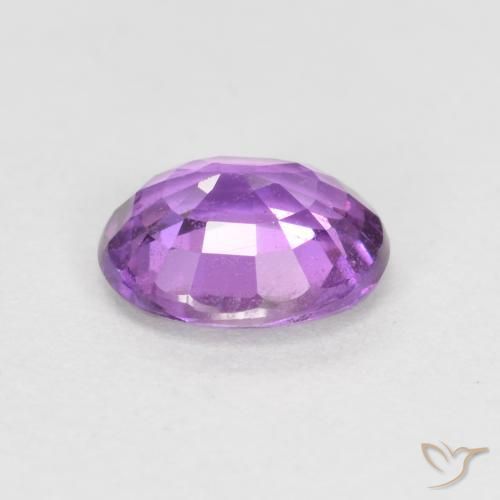 Zaffiro Viola elettrico naturale da 0.72 ct, Ovale, VS-SI